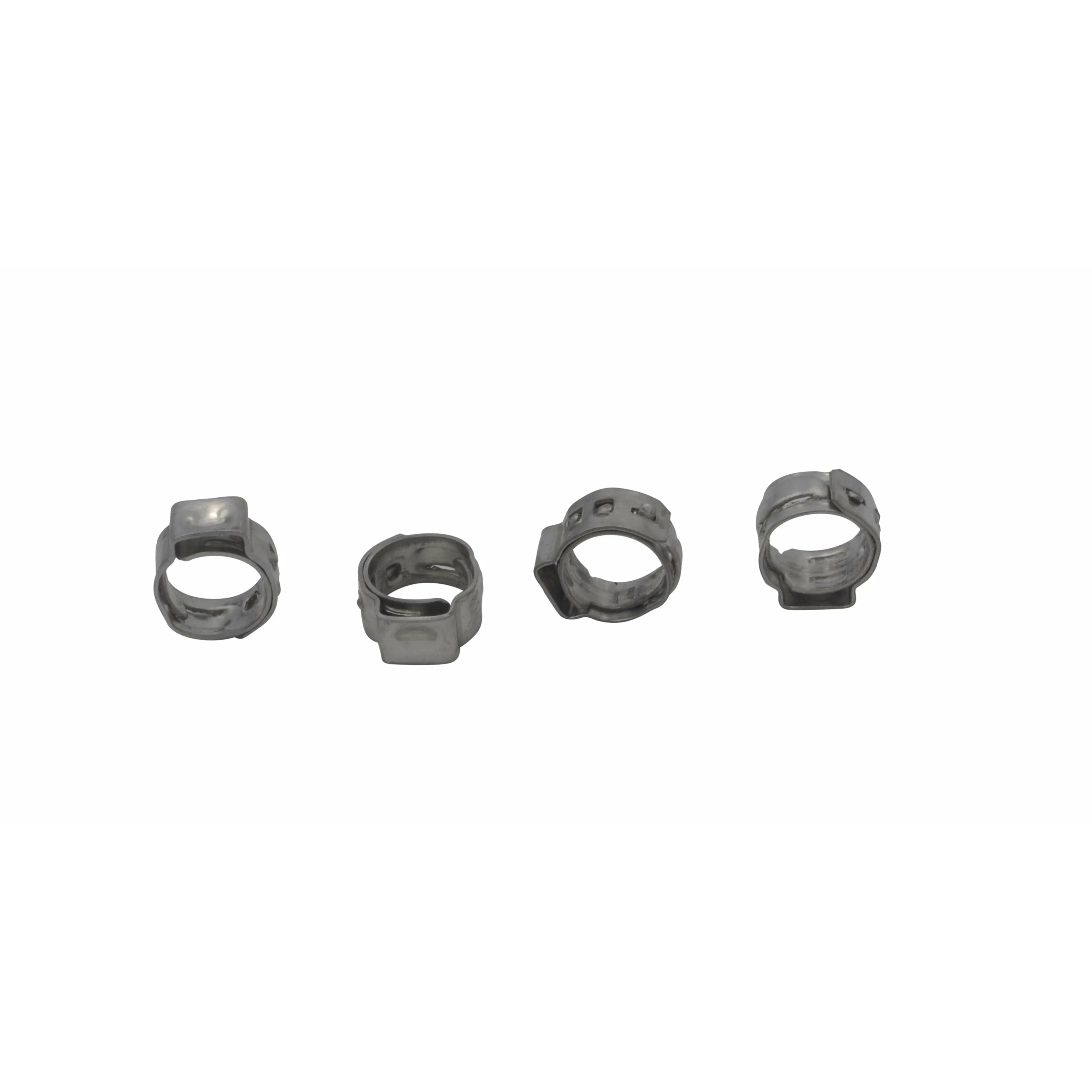 100 Piece 304 Stainless Steel 9.6-11.3mm Ear Hose Clamp