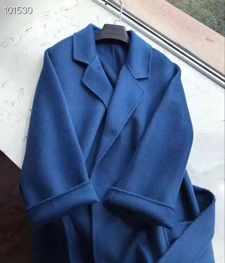 2024 Fall/Winter Jacket – Ripple Double-Sided Wool Cashmere Coat, Belted Windbreaker