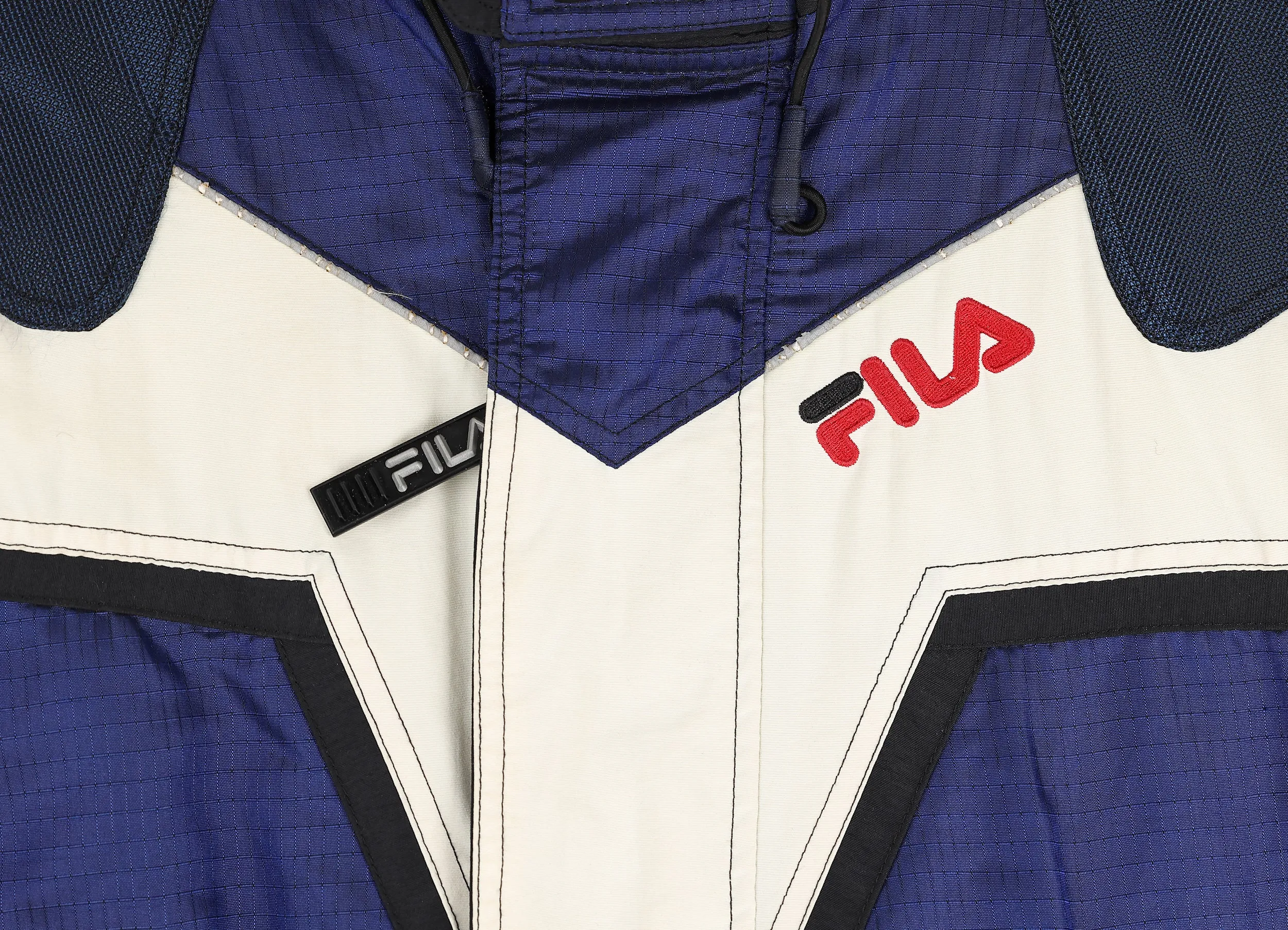 90s Fila Ski Jacket Coat - Blue - XL