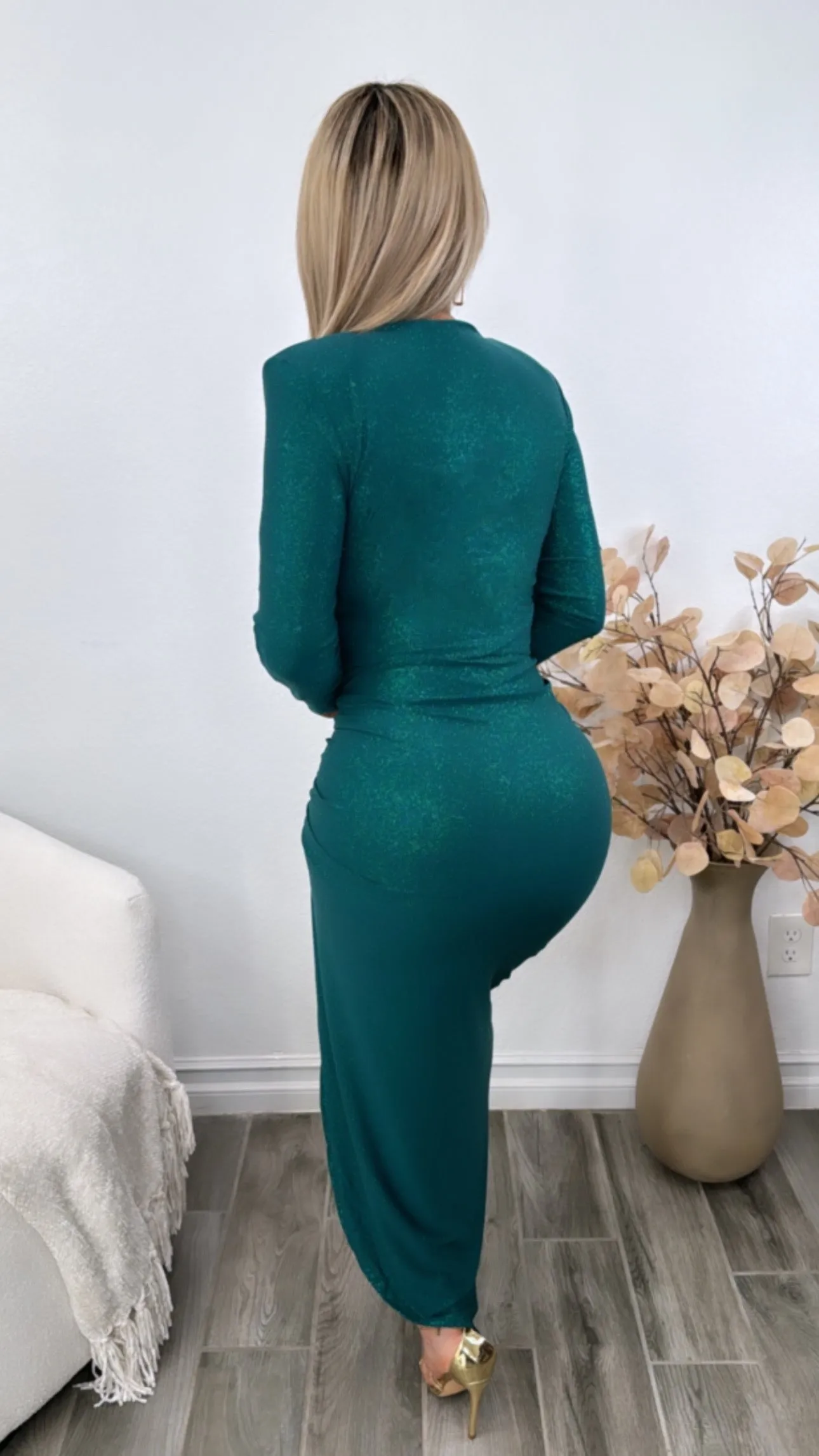 ADDISON  GREEN  DRESS