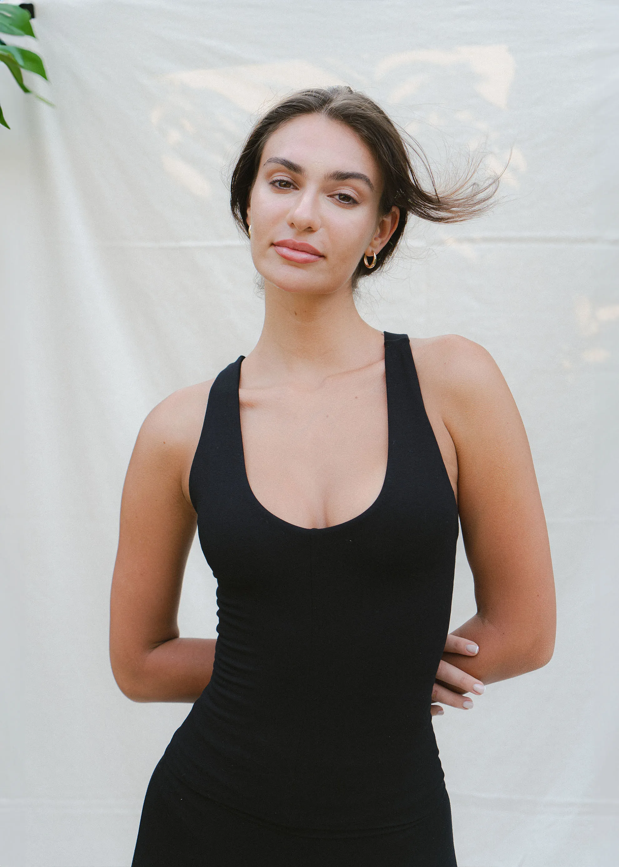Agni Cross Top Black - Long