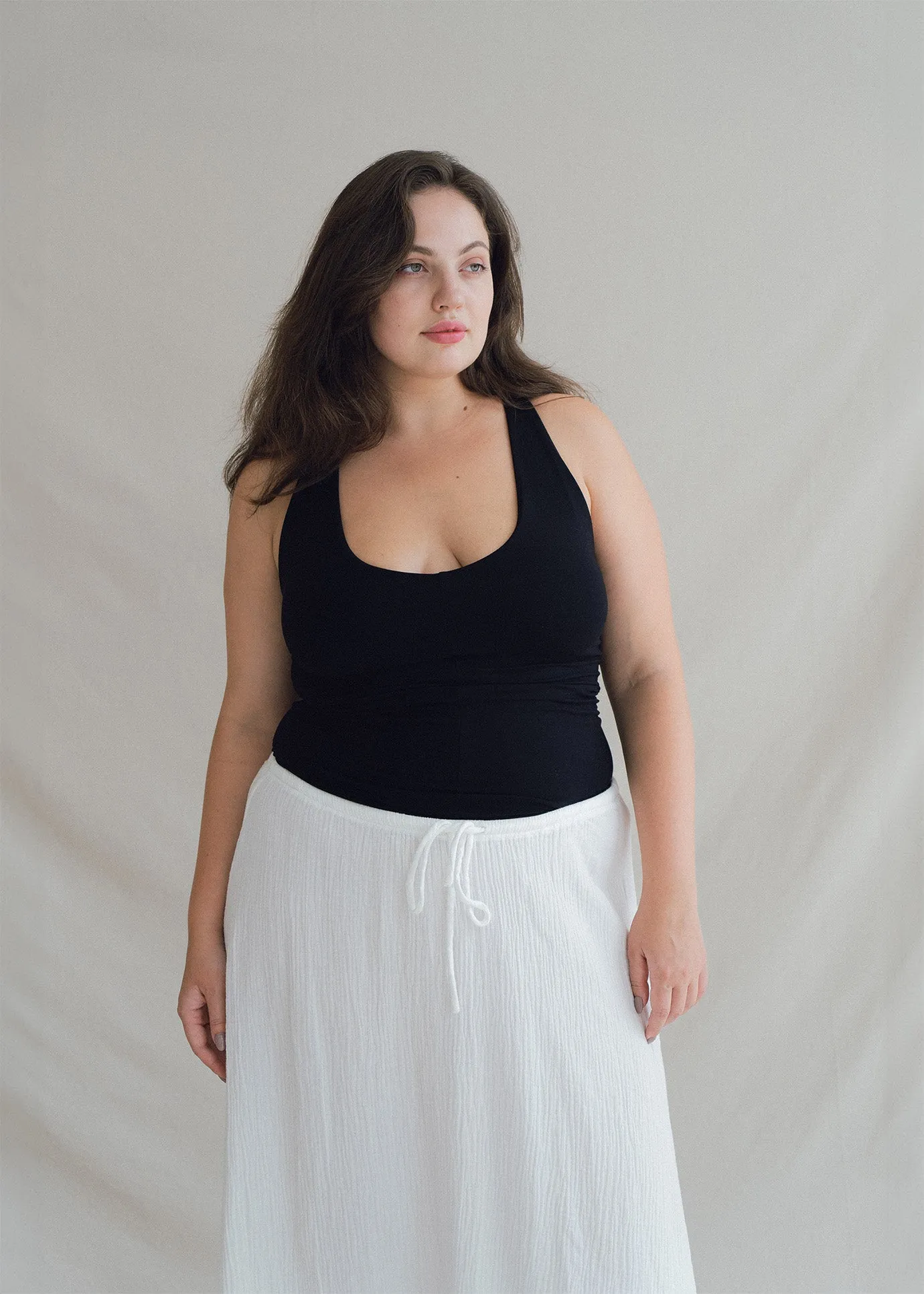 Agni Cross Top Black - Long