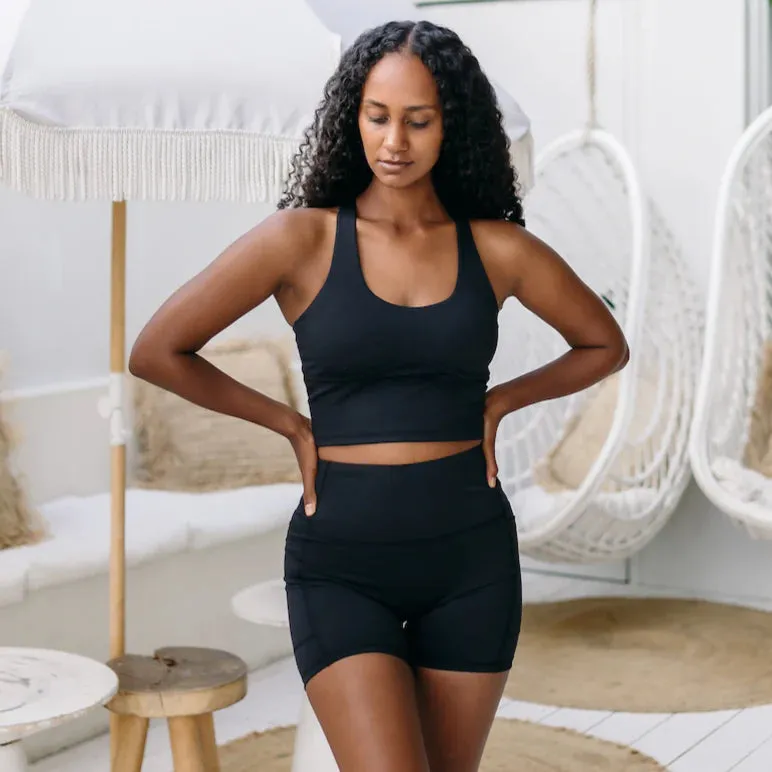 ALICE CROP - LUXE BLACK