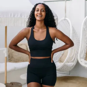 ALICE CROP - LUXE BLACK