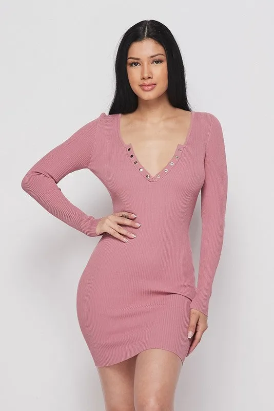 ALISA KNIT DRESS-HOEA22034