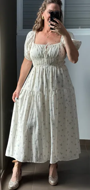 Amarante Flower Maxi Dress