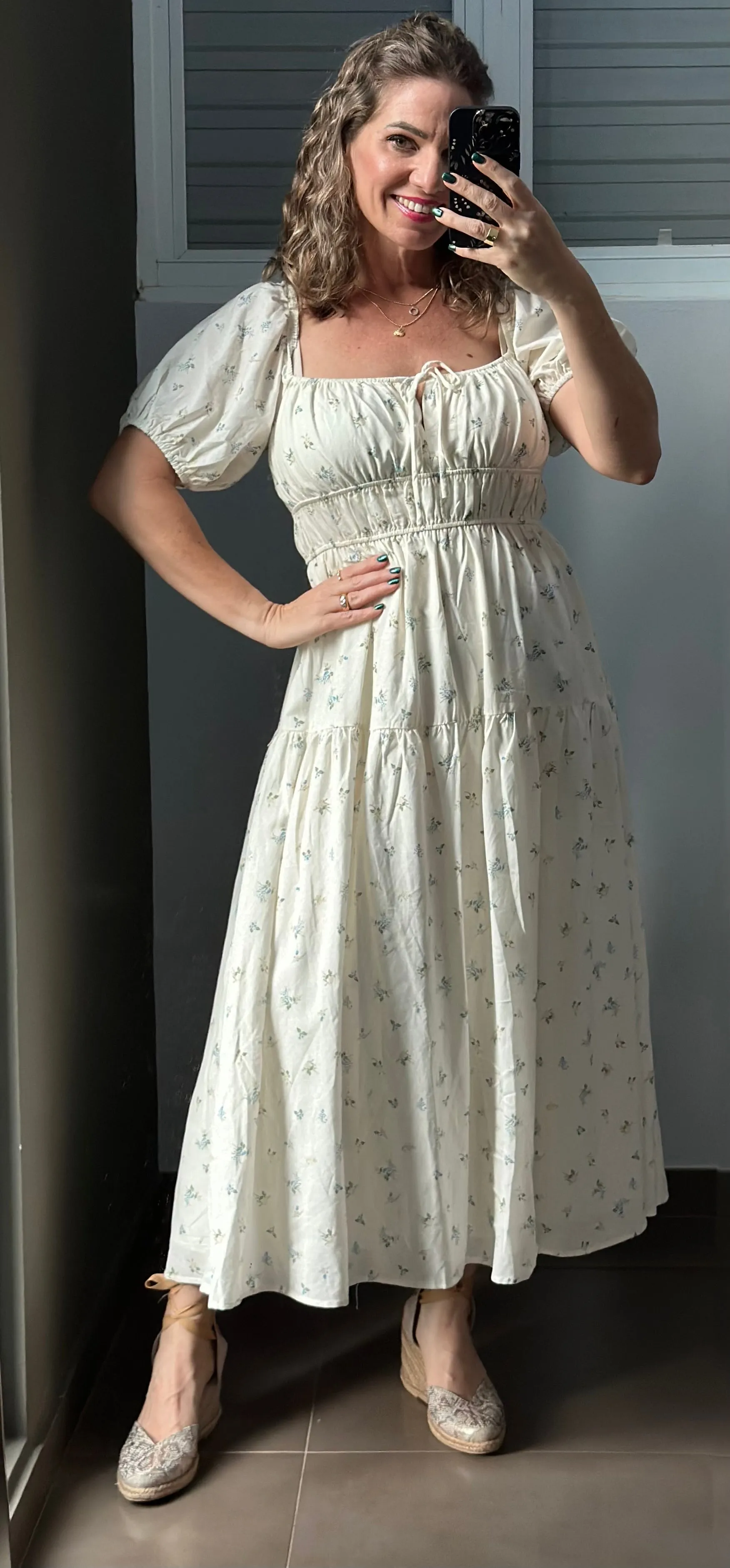 Amarante Flower Maxi Dress