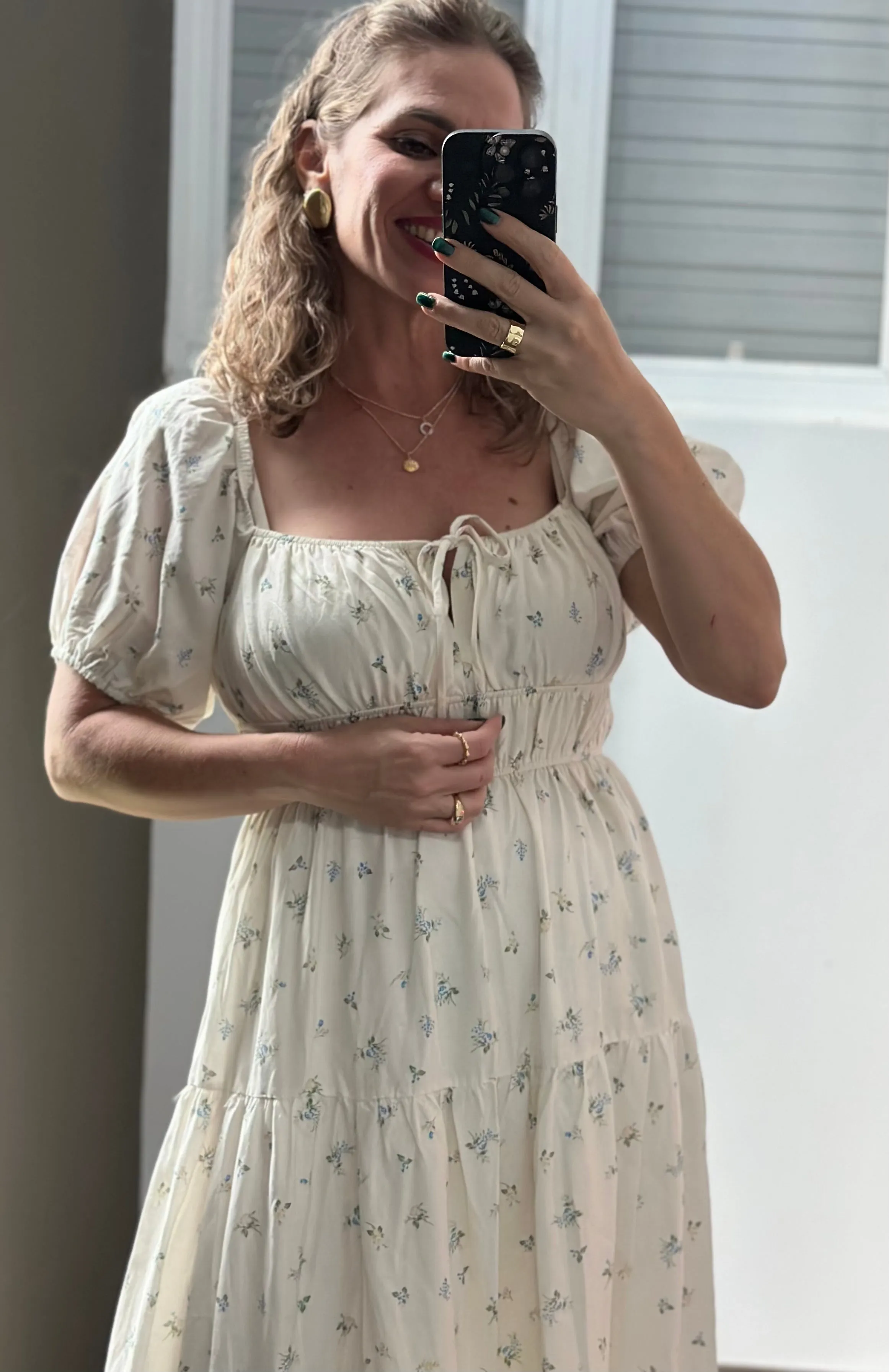 Amarante Flower Maxi Dress