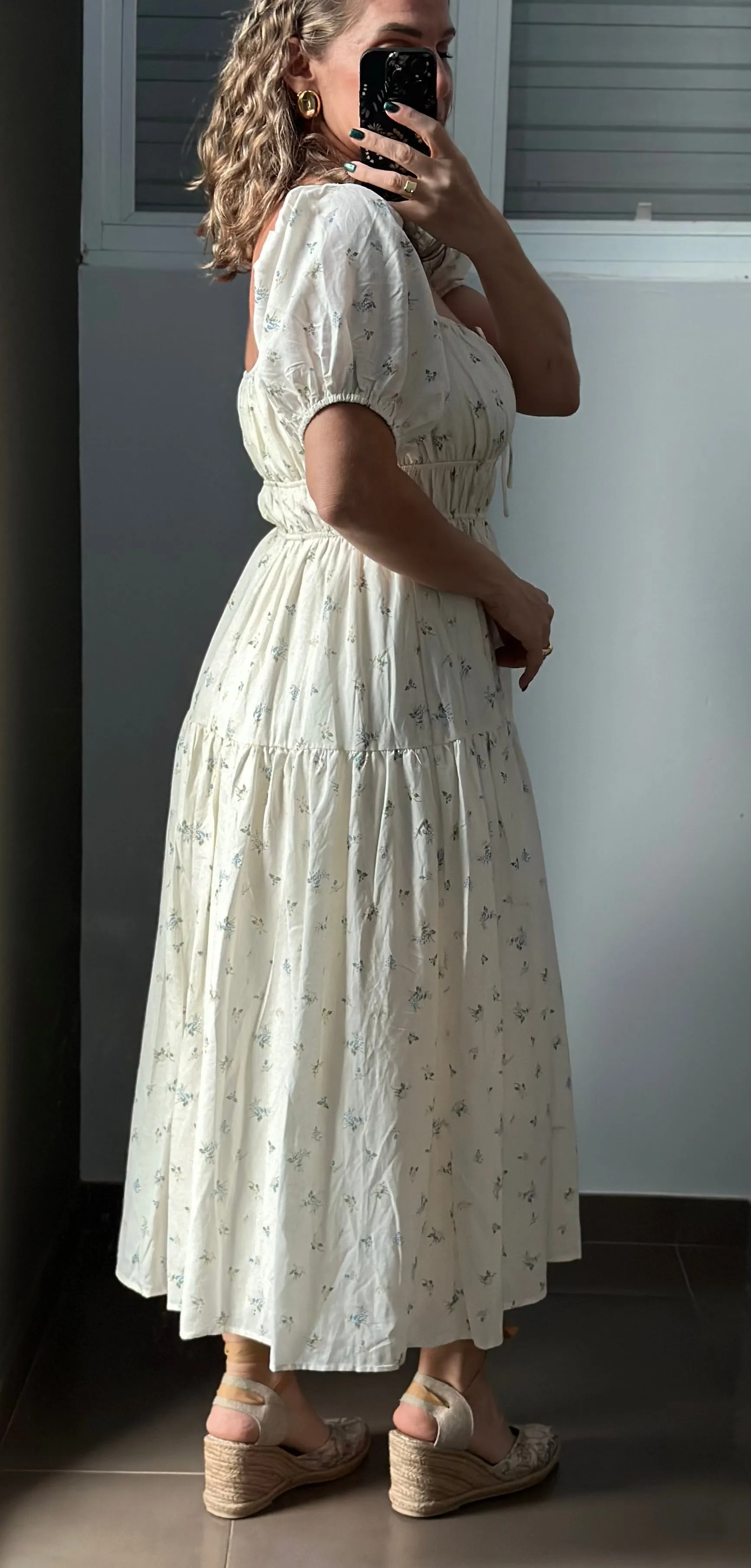 Amarante Flower Maxi Dress
