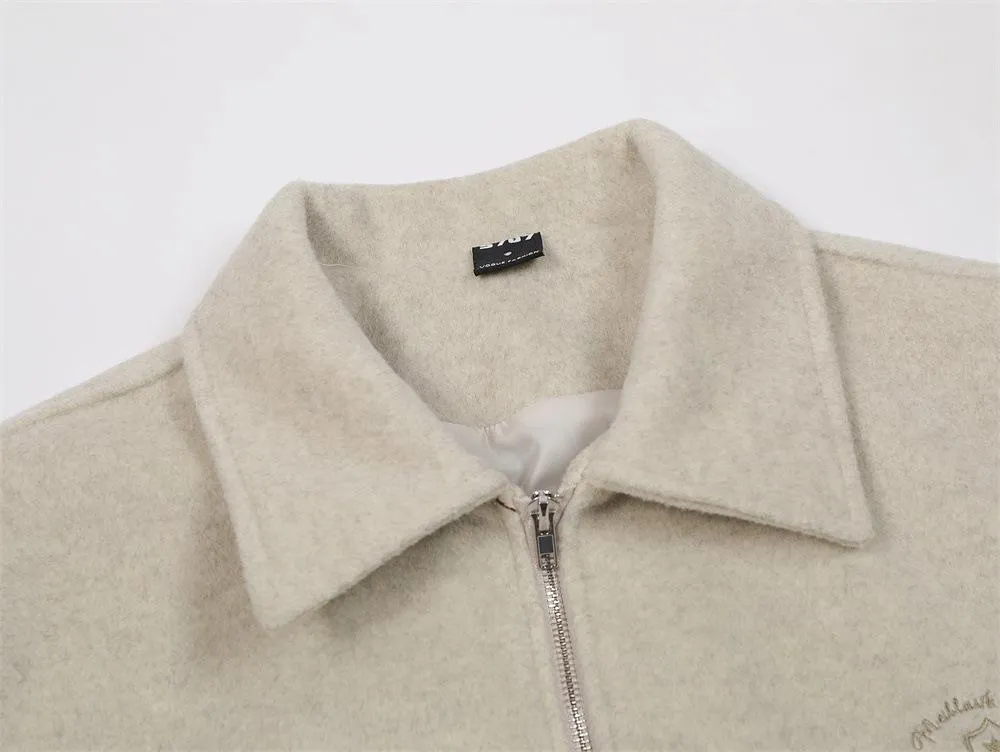 American Style Basic Woolen Jacket