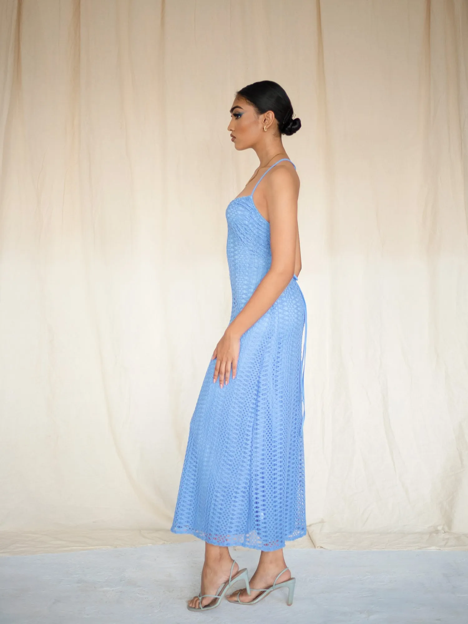 Back Criss Crossed Maxi Dress