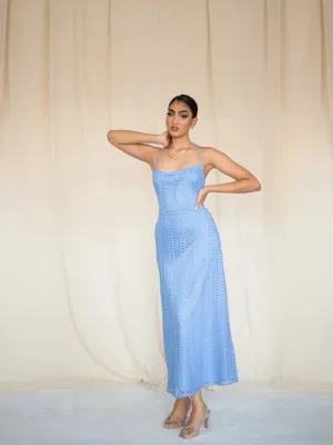 Back Criss Crossed Maxi Dress