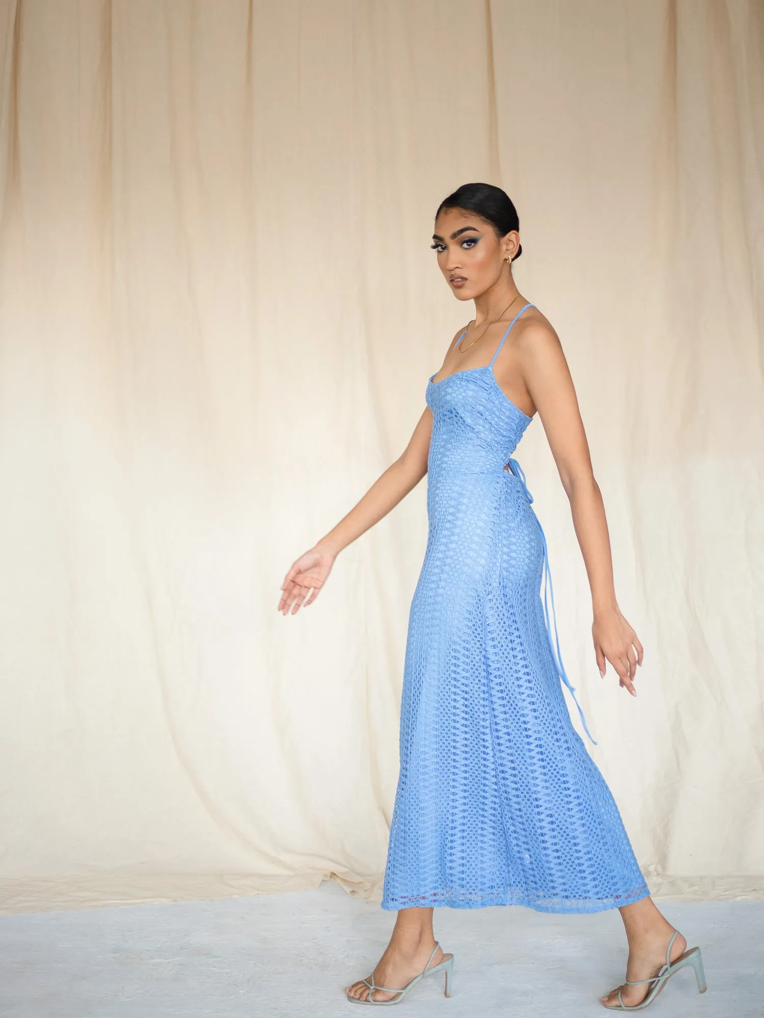 Back Criss Crossed Maxi Dress
