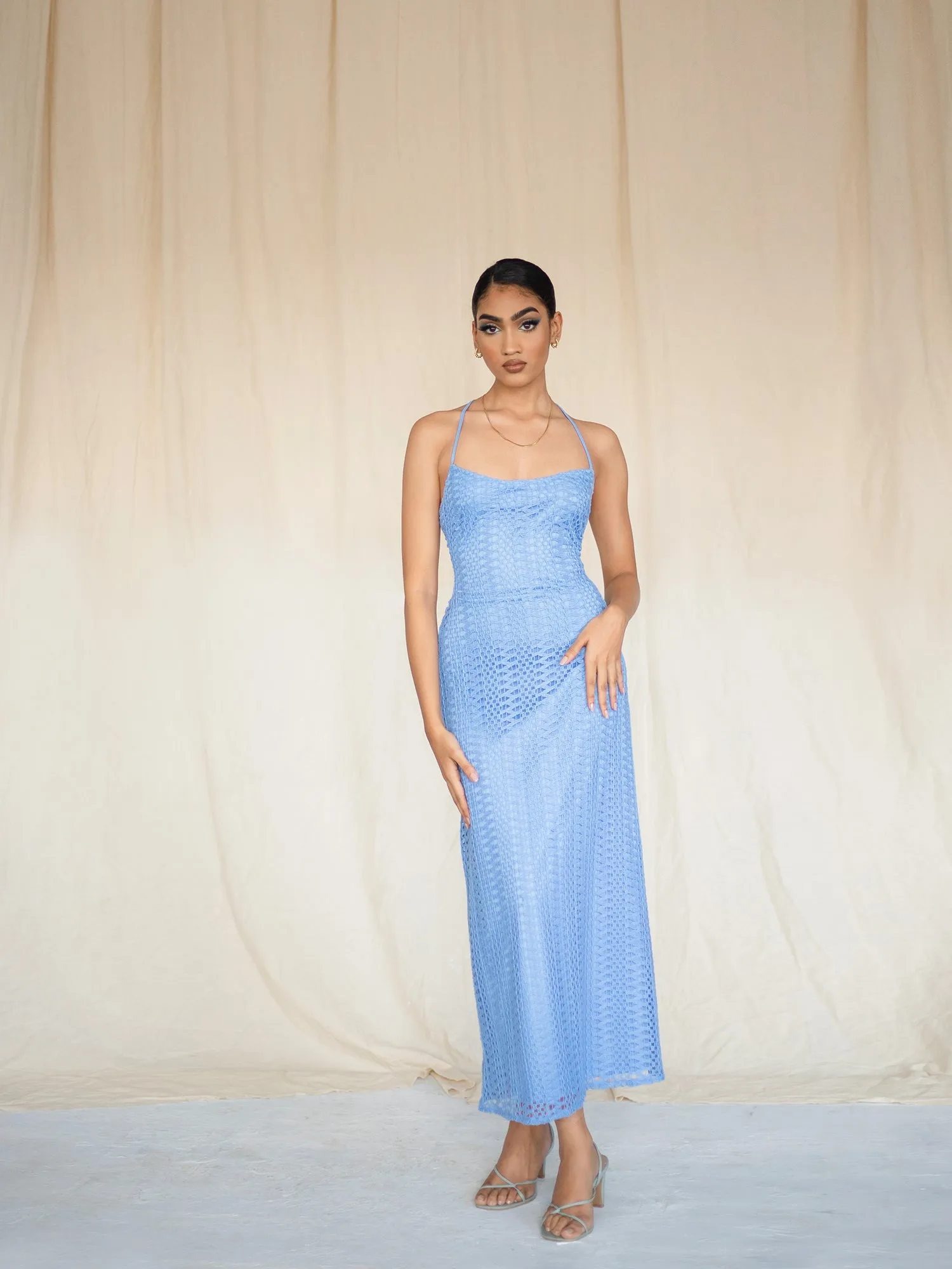 Back Criss Crossed Maxi Dress