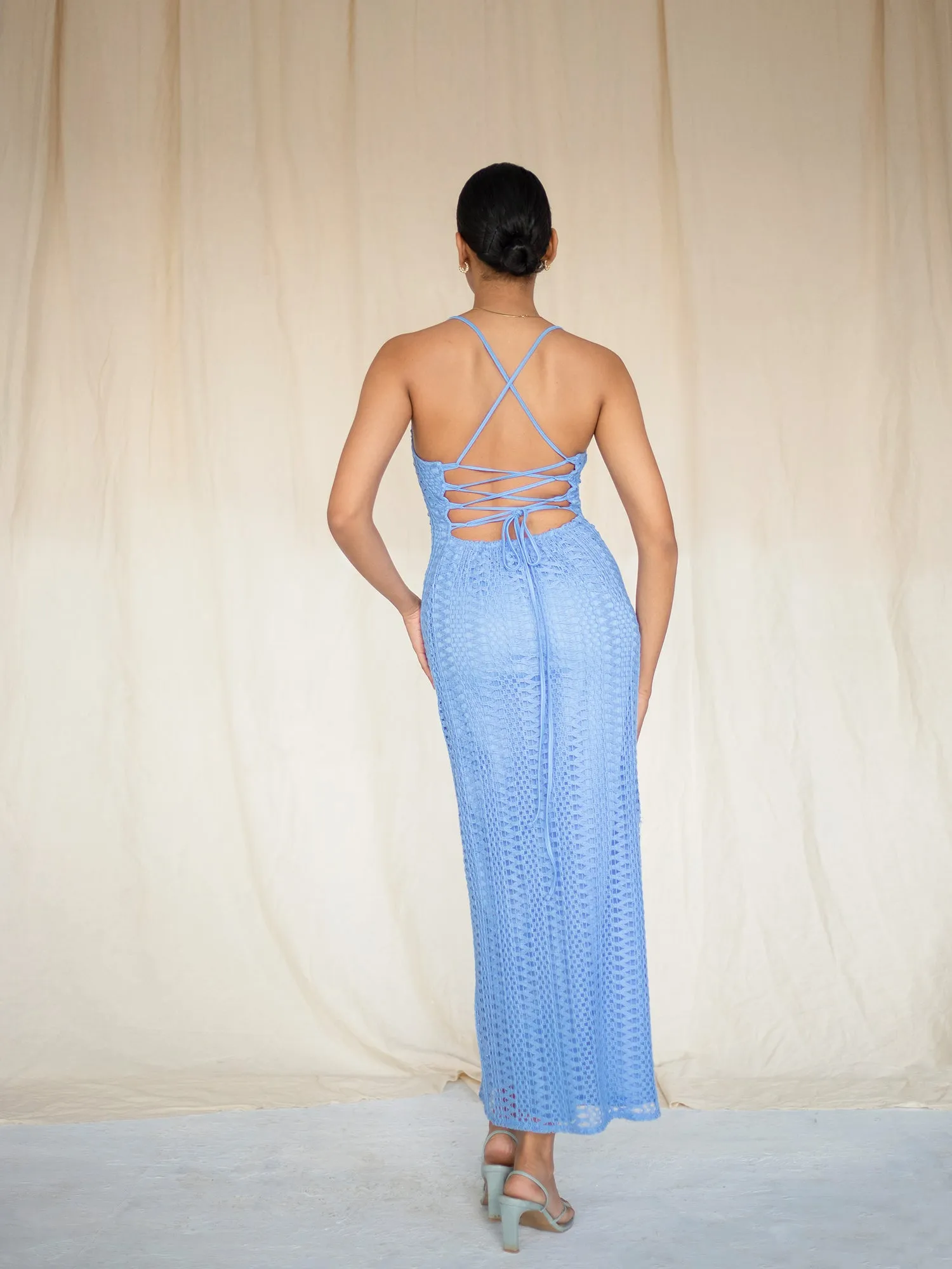 Back Criss Crossed Maxi Dress