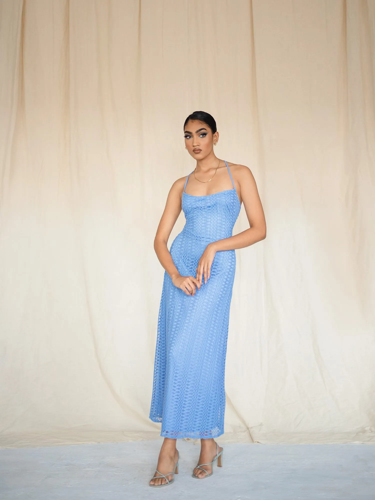 Back Criss Crossed Maxi Dress