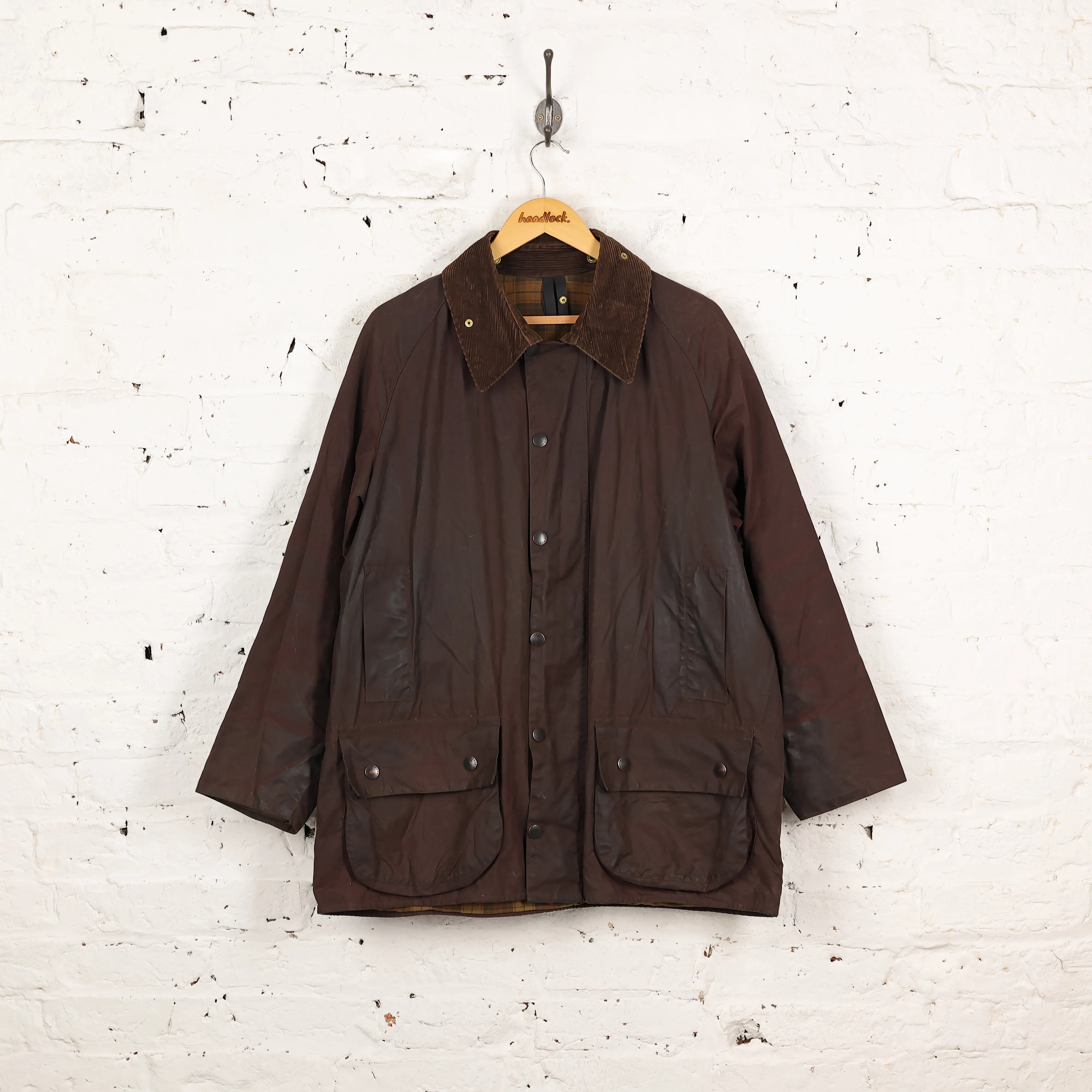 Barbour Beaufort Wax Jacket - Brown - XL