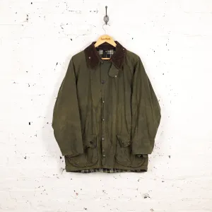Barbour Beaufort Wax Jacket Coat - Green - L