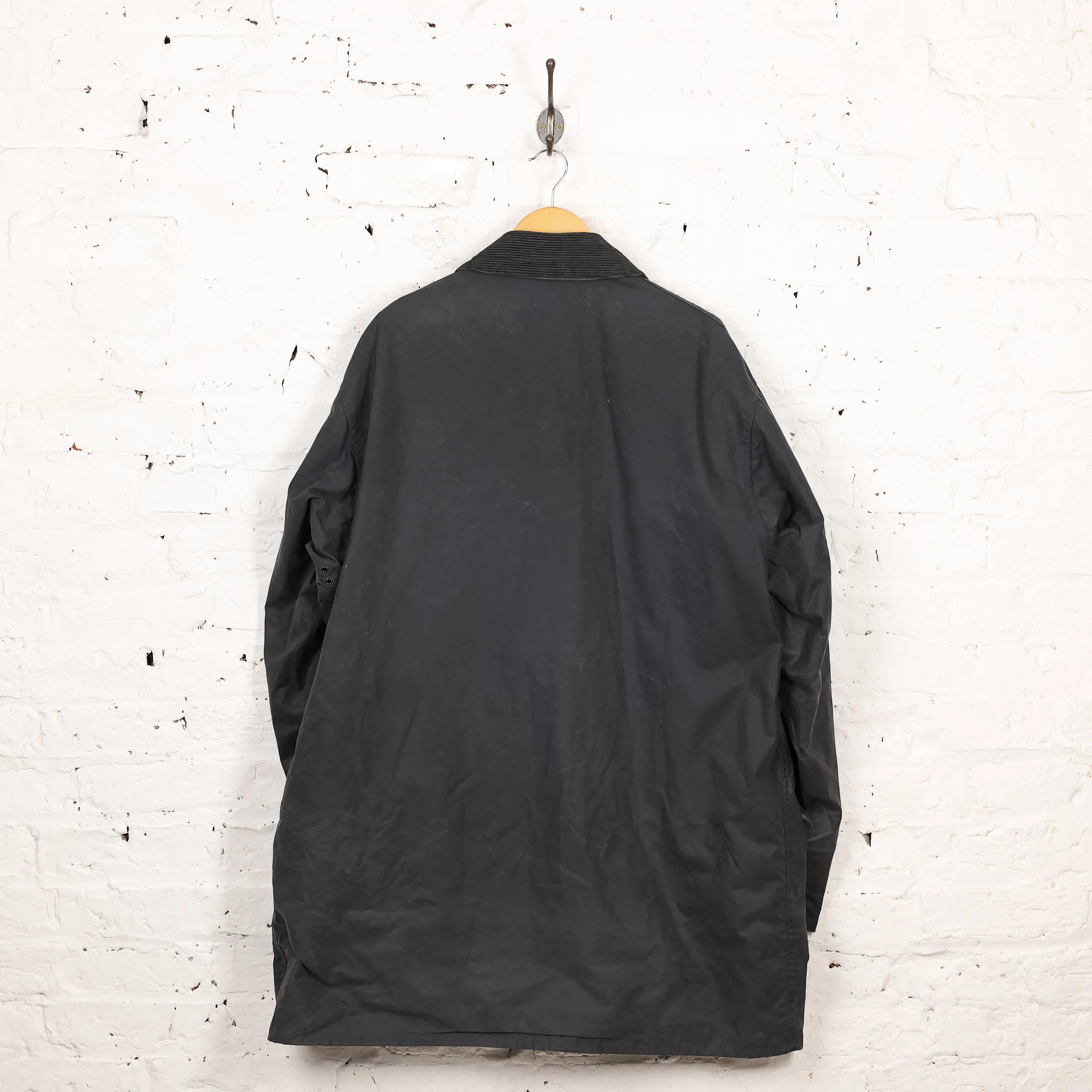 Barbour Border Wax Jacket - Blue - XXL