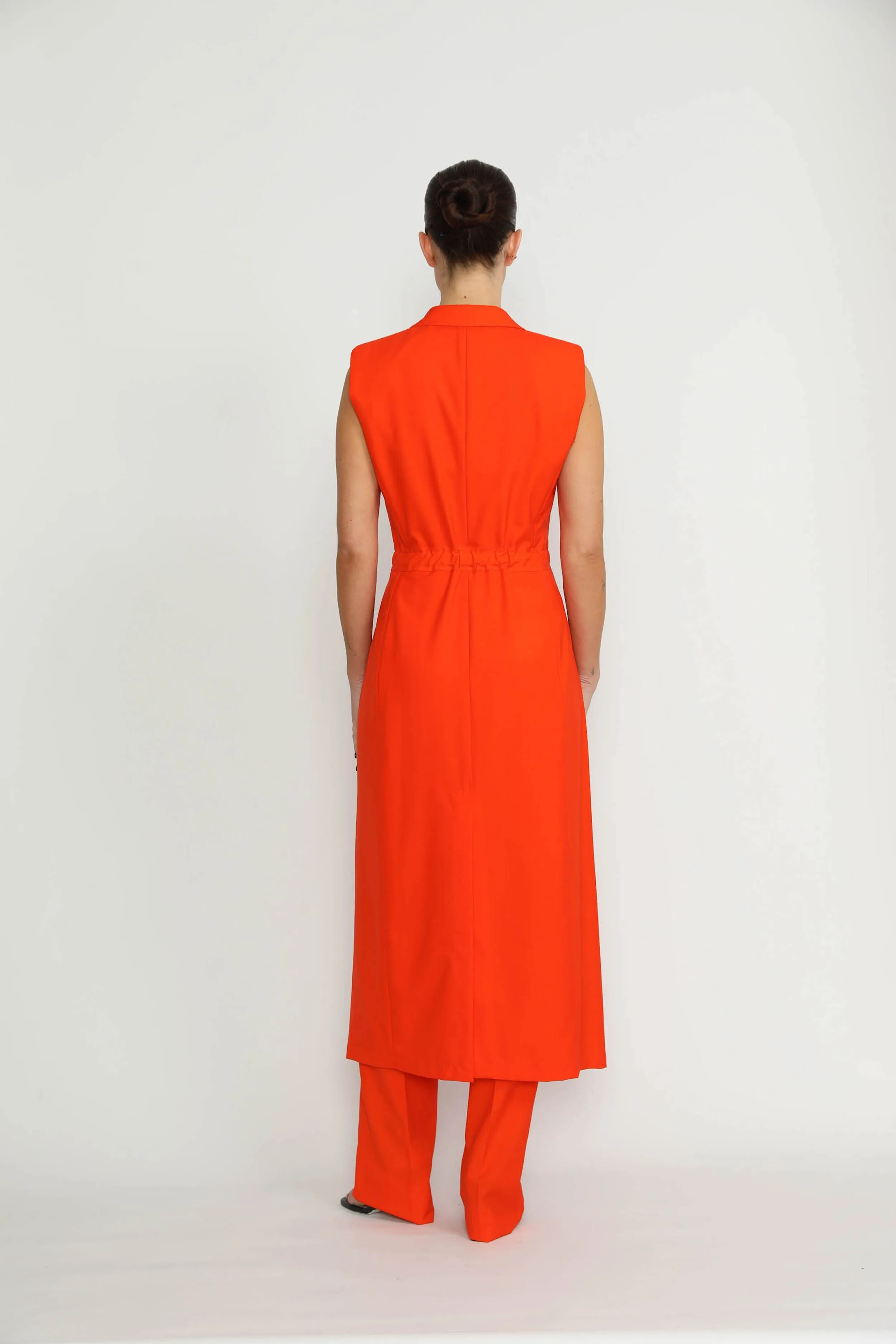Basel Trenchcoat - Basel Sweet Orange Sleeveless Trench