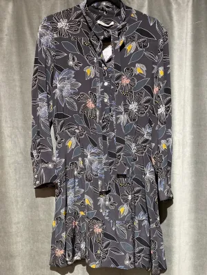 Becken Long Sleeve Floralprint Buttondown Mini Dress