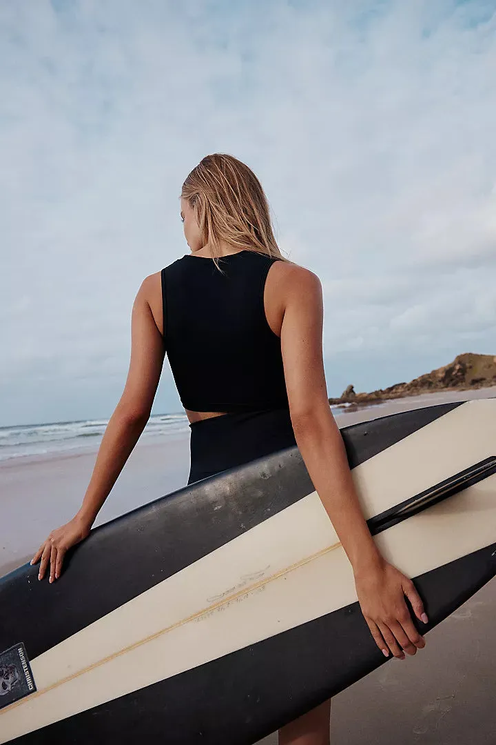 Betty Surf Bottoms - Black Rib