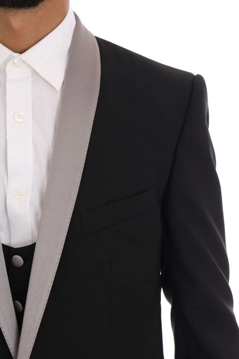 Black 3 Piece MARTINI Slim Suit