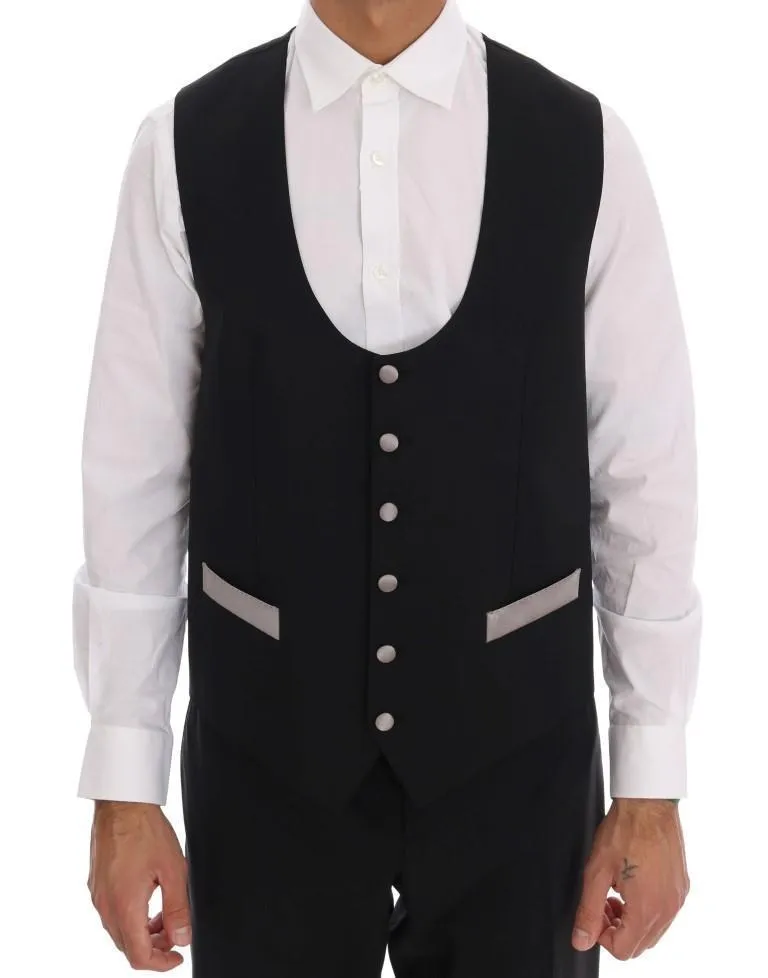 Black 3 Piece MARTINI Slim Suit