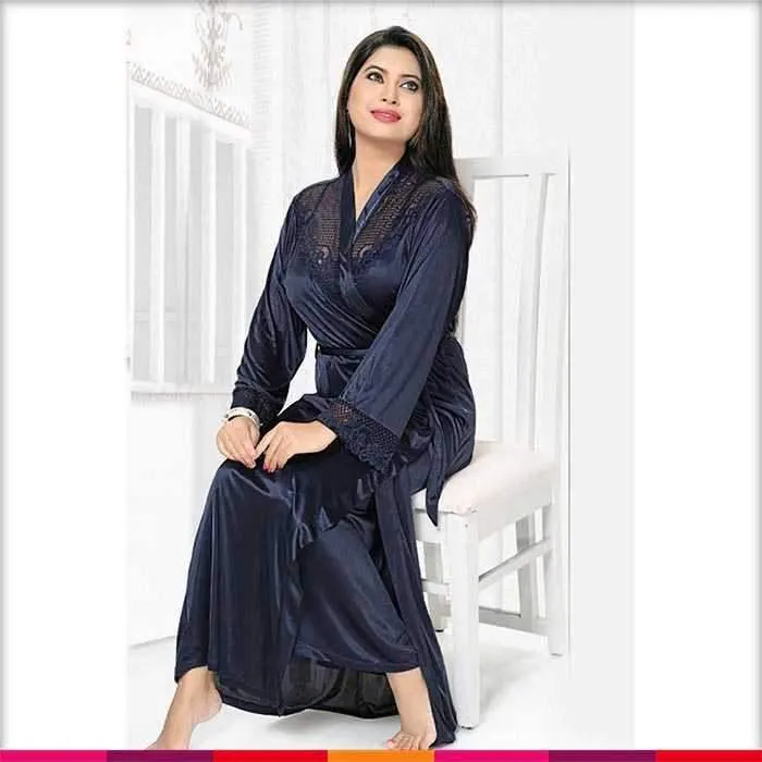Black Nighty - FL-534 - Flourish 2 Piece Nightwear