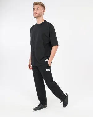 Black Pin Tuck Joggers