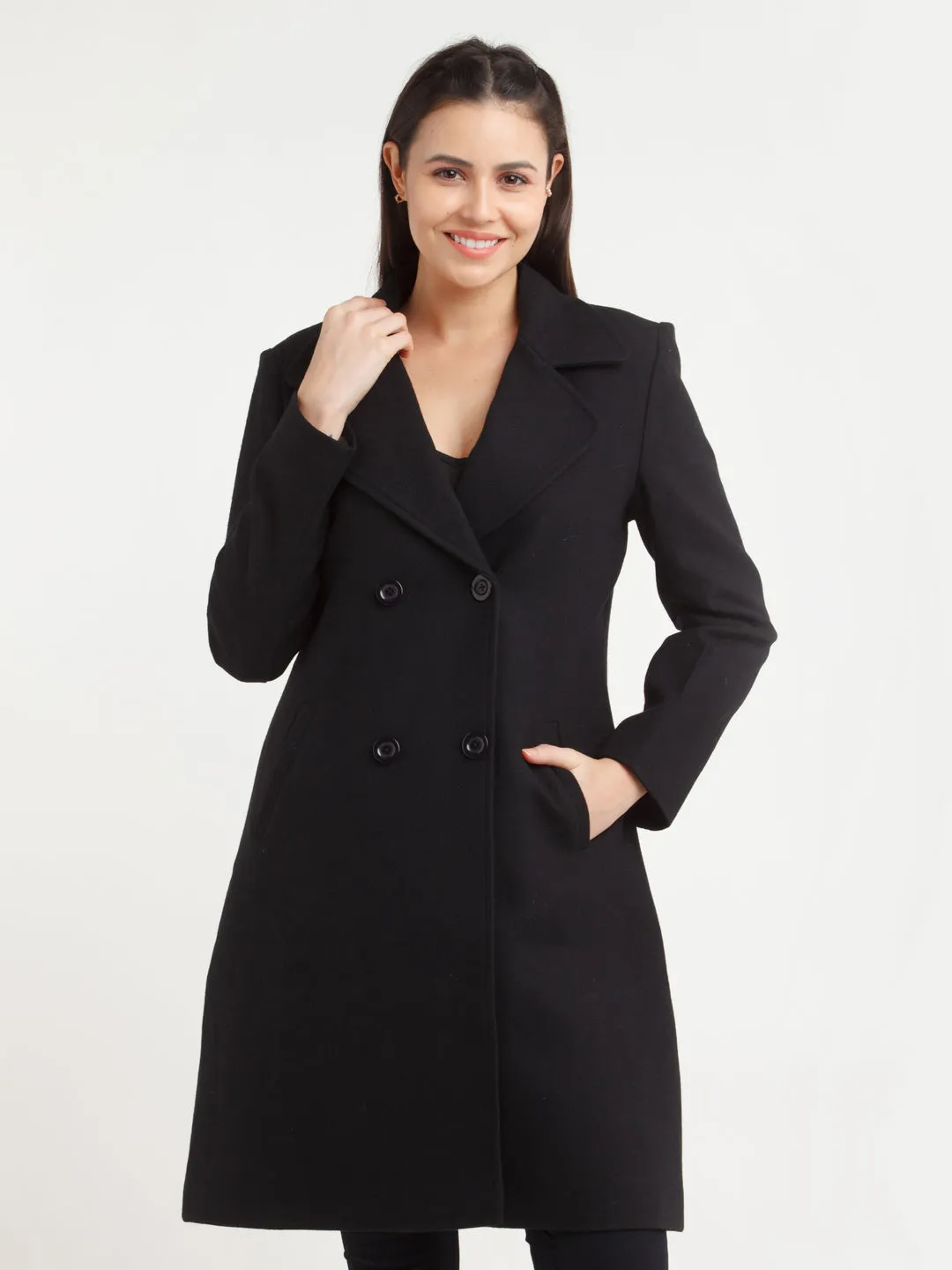 Black Solid Coat