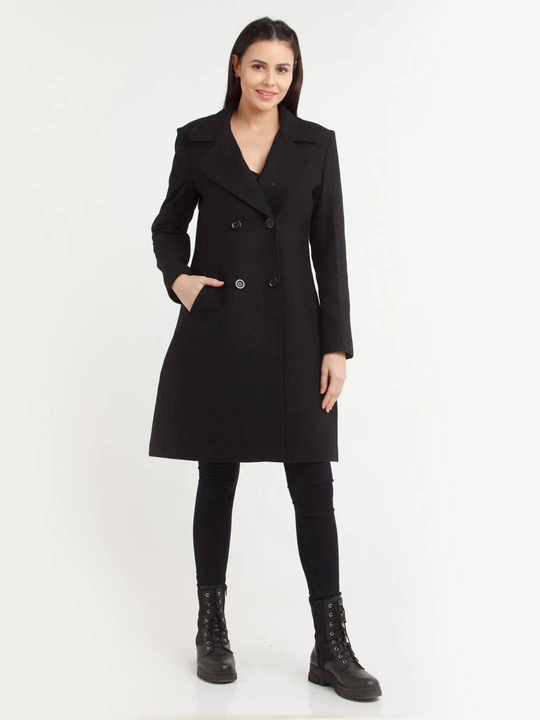 Black Solid Coat