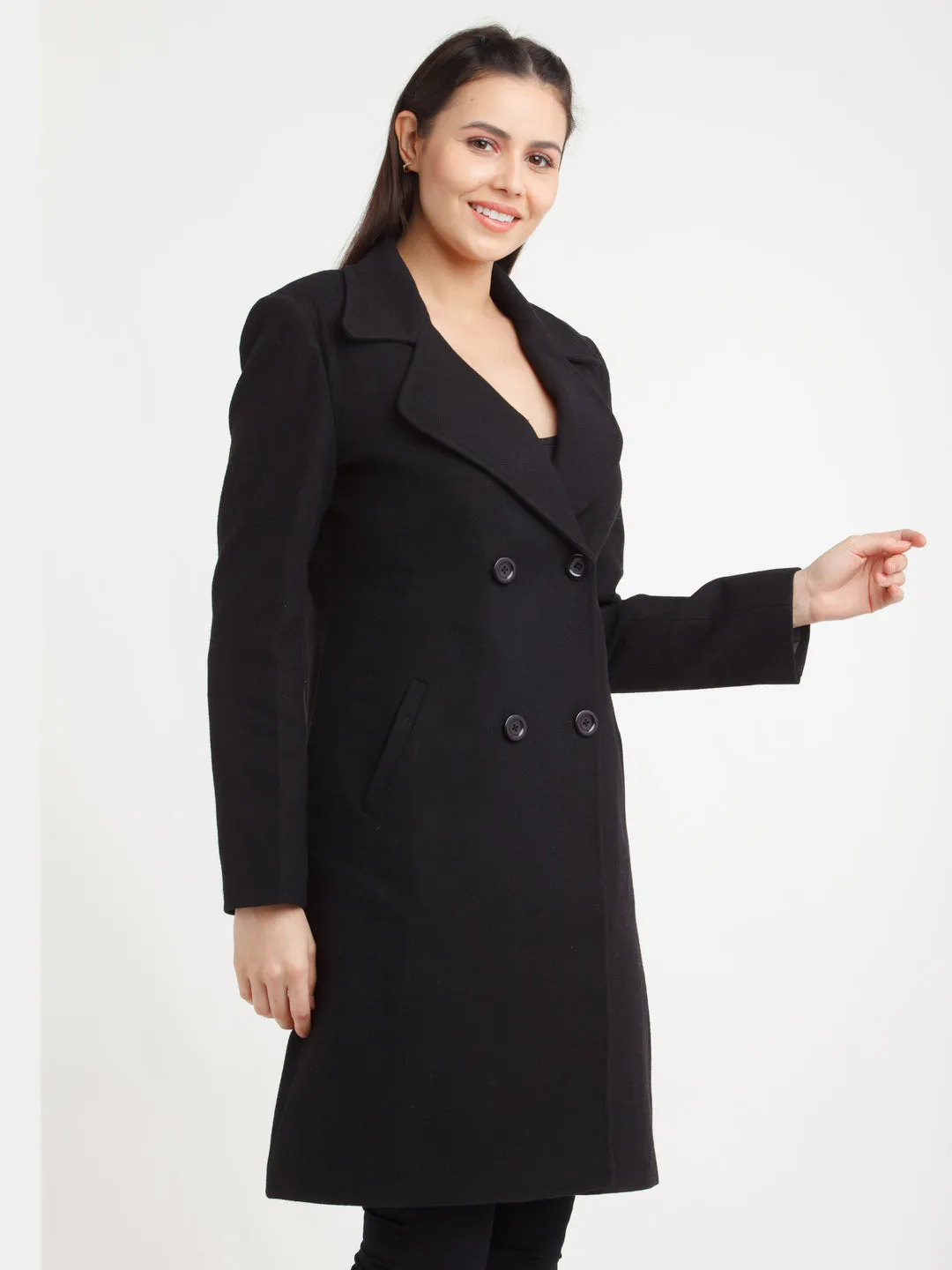 Black Solid Coat
