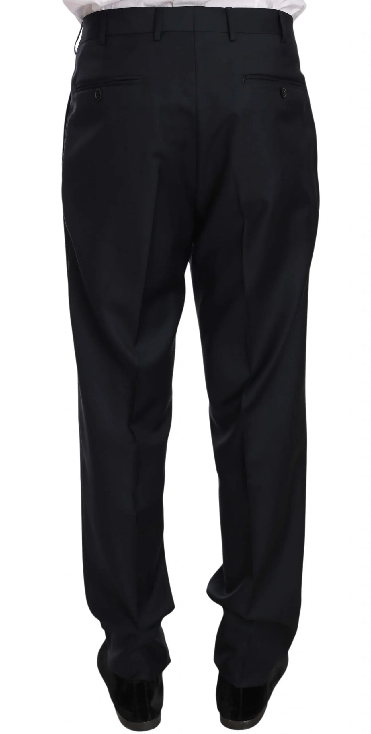 Black two Piece 3 Button Wool suit