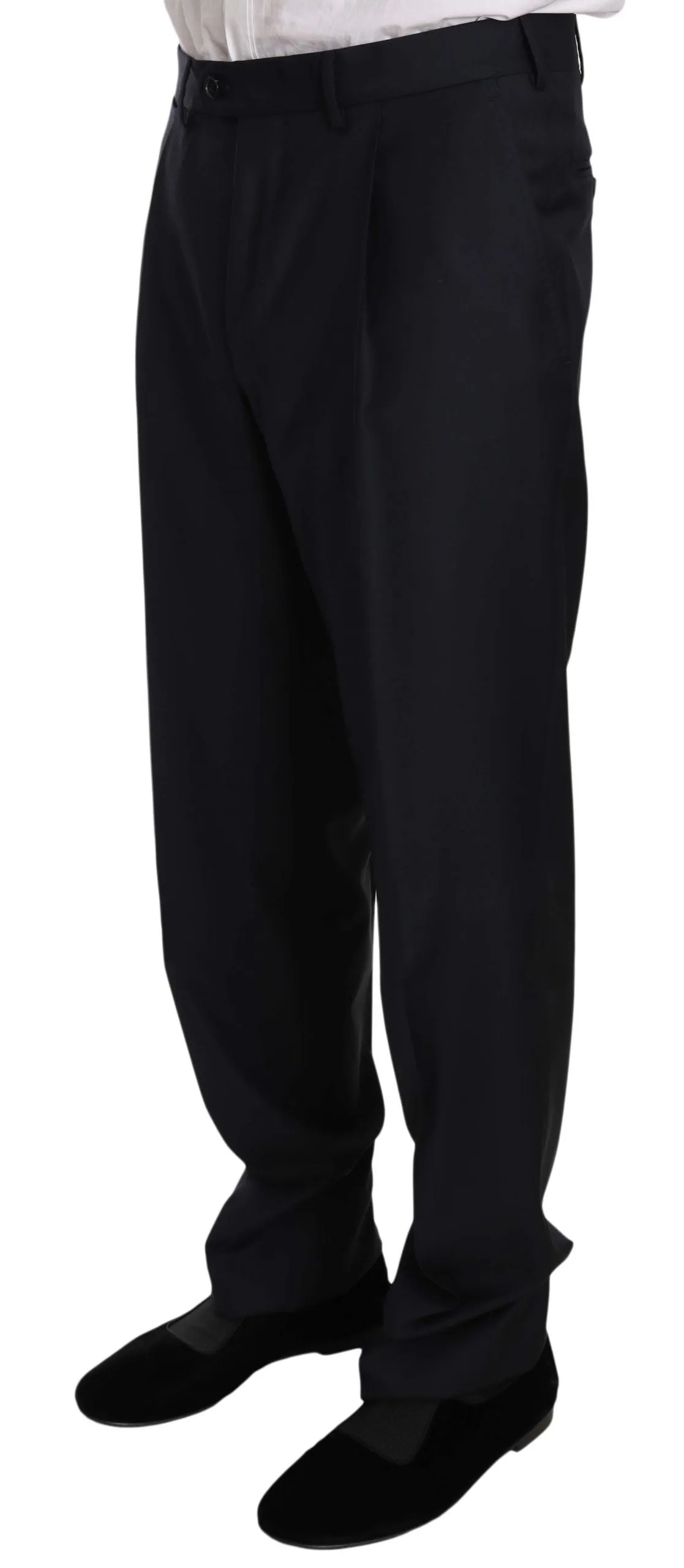 Black two Piece 3 Button Wool suit