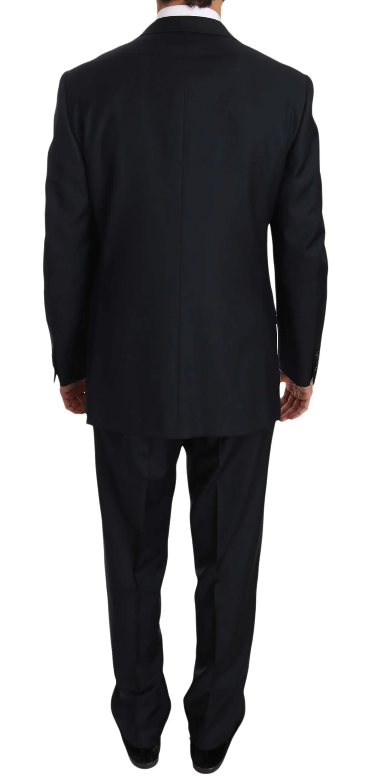 Black two Piece 3 Button Wool suit