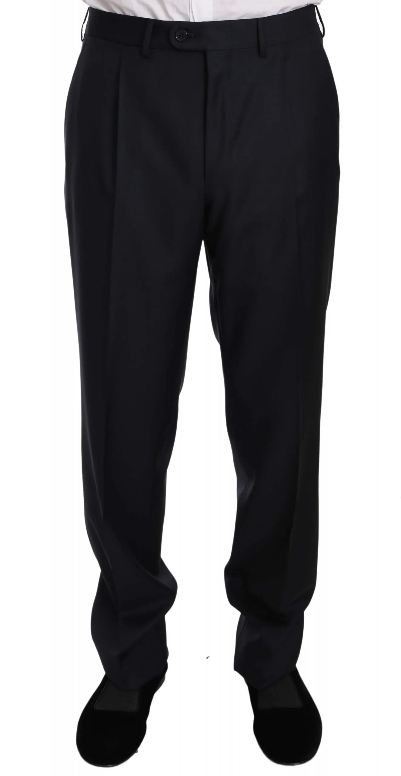 Black two Piece 3 Button Wool suit