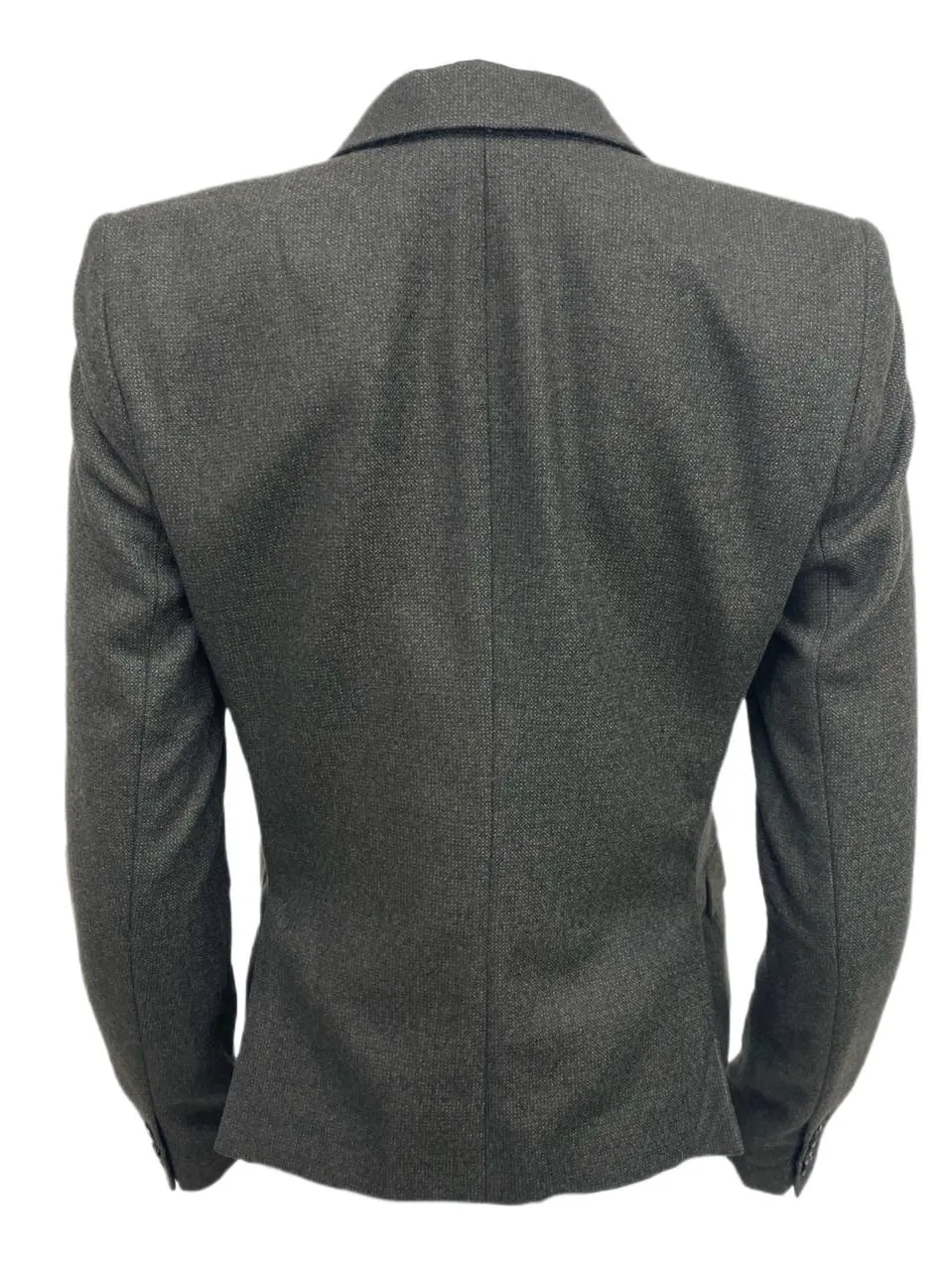 BLK DNM Women's Dark Forest Tweed Wool Blazer 7 #WBW5601 Size US 6 NWT
