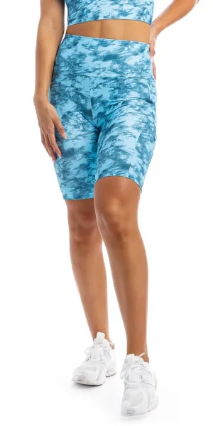Blue Crush Biker Shorts with Pockets