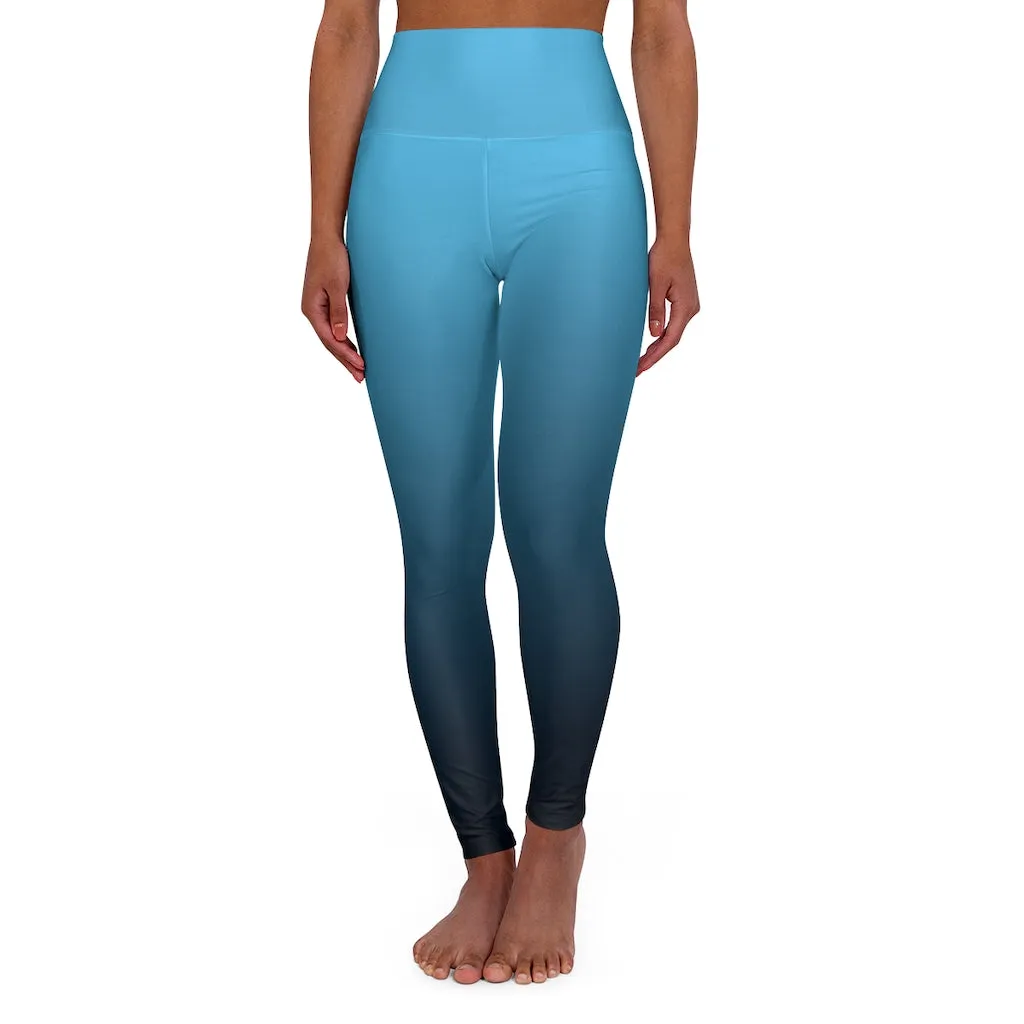Blue Lightning Yoga Leggings