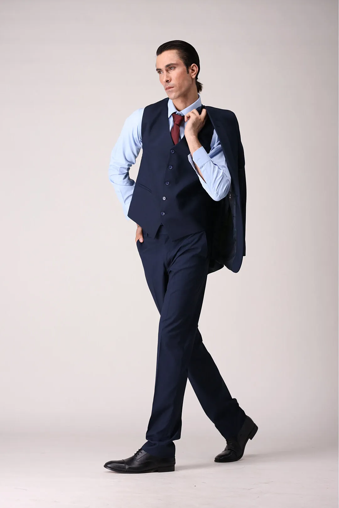 Blue Three Piece Suit