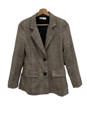 Brown Checkered Blazer