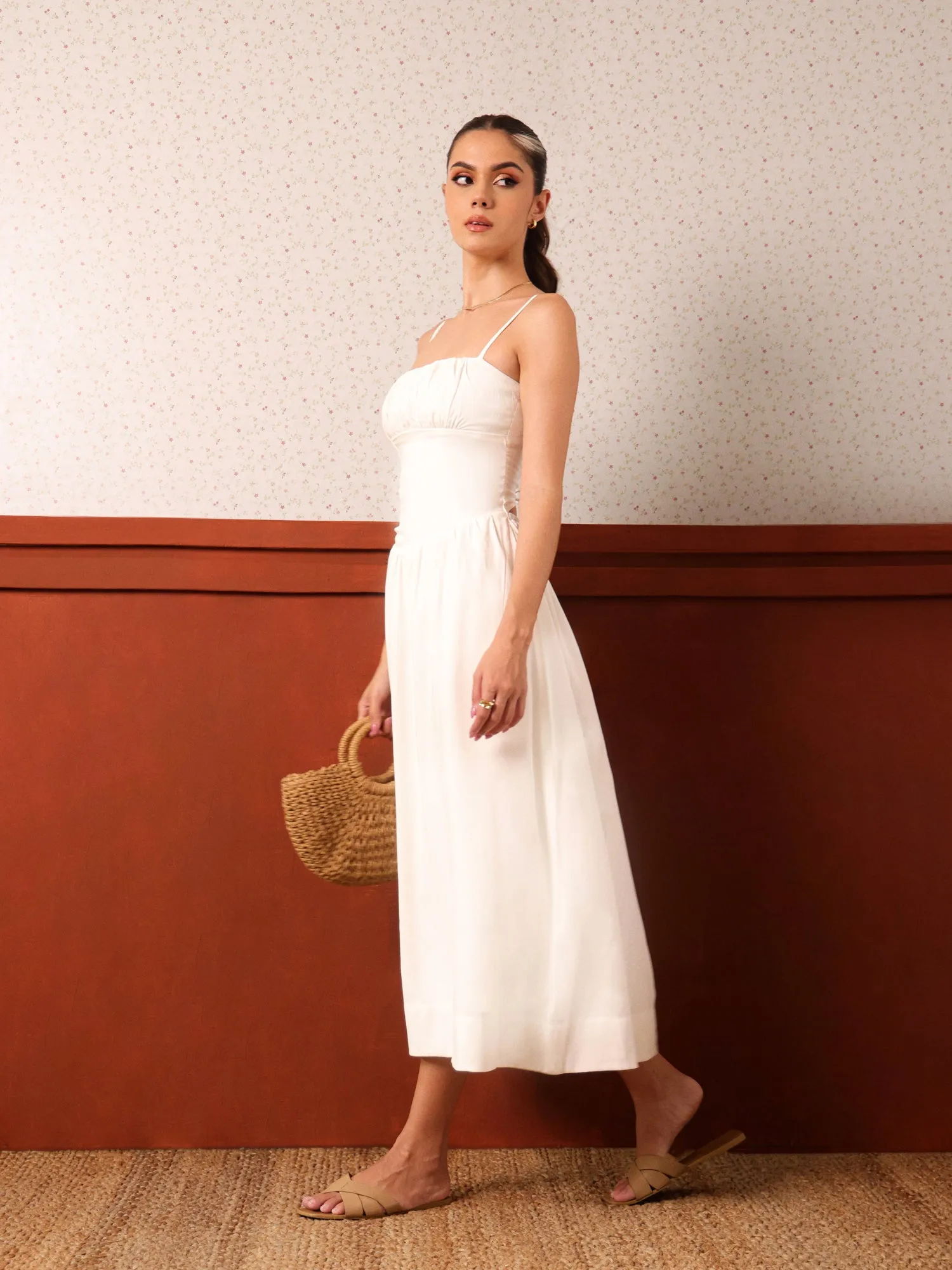 Bustier Detailed  Maxi Dress