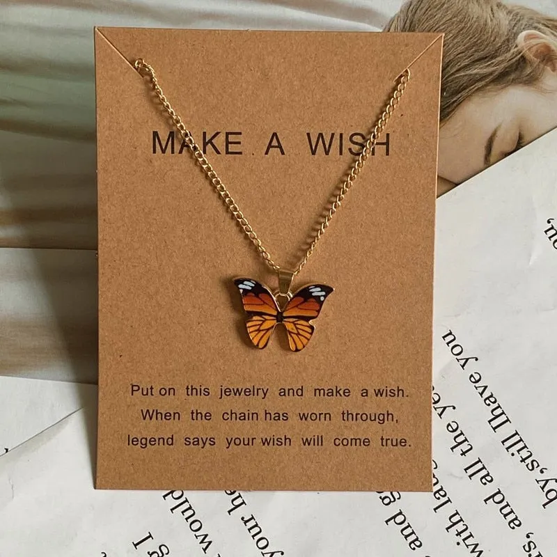 Butterfly Pendant Necklace