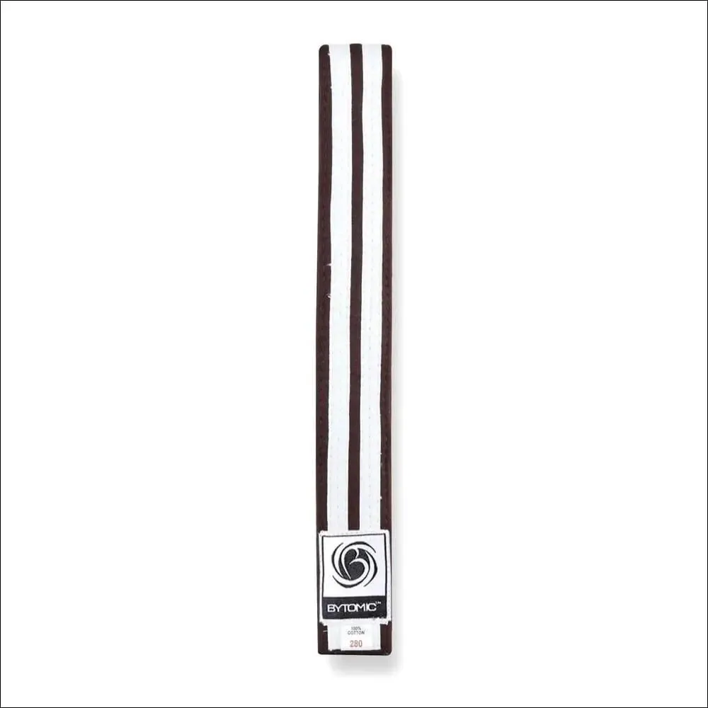 Bytomic Double Stripe Belt Brown/White