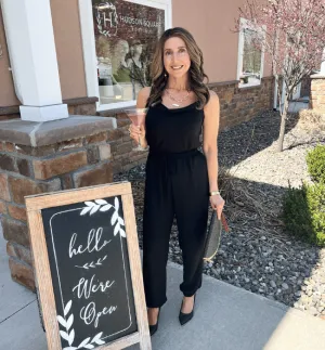 Candace Tie Shoulder Jumpsuit