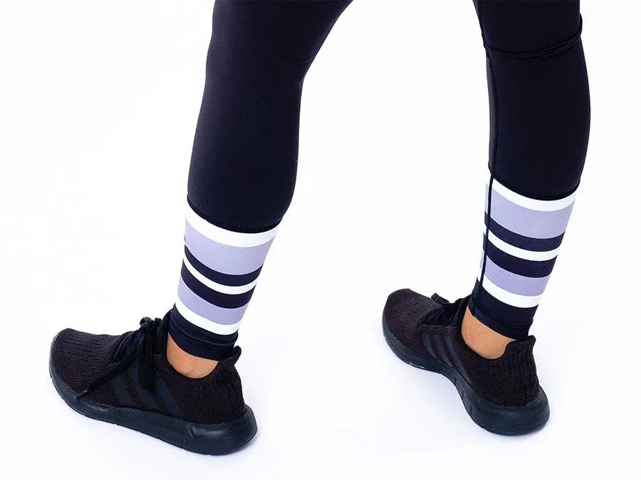 Candy Stripe Full Length Leggings (Grey)