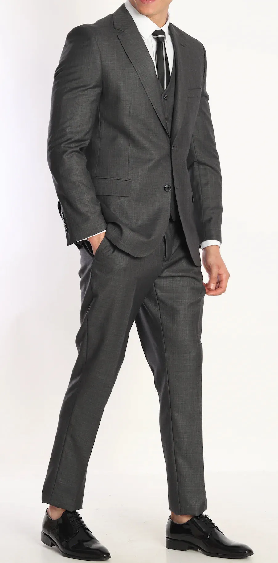 Charcoal Grey Three Piece Suit