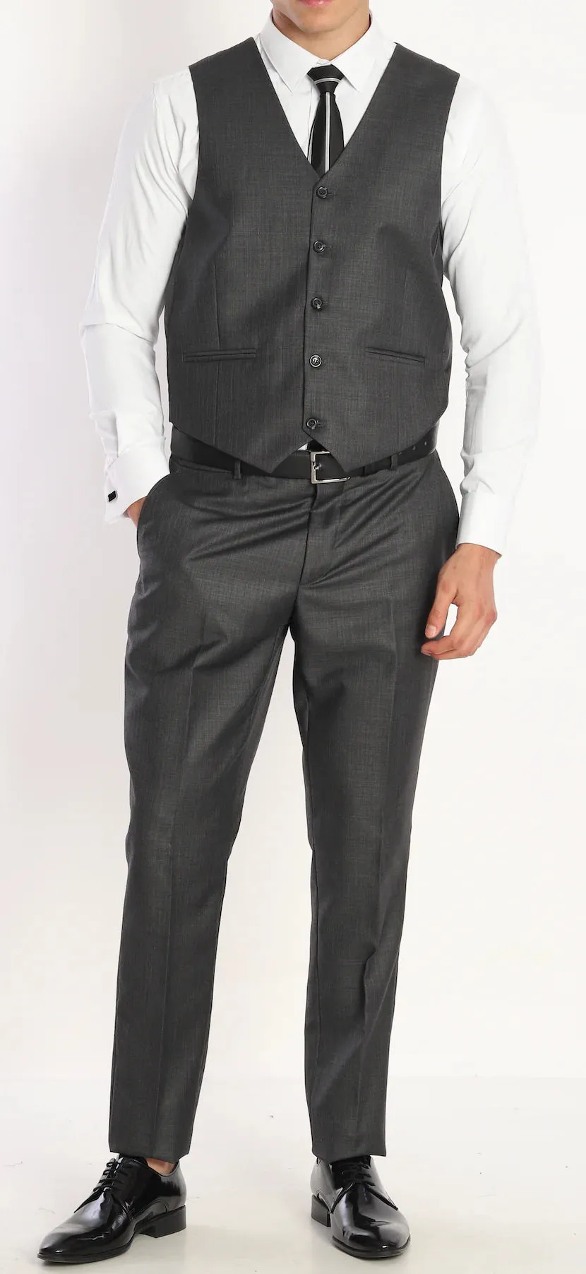 Charcoal Grey Three Piece Suit