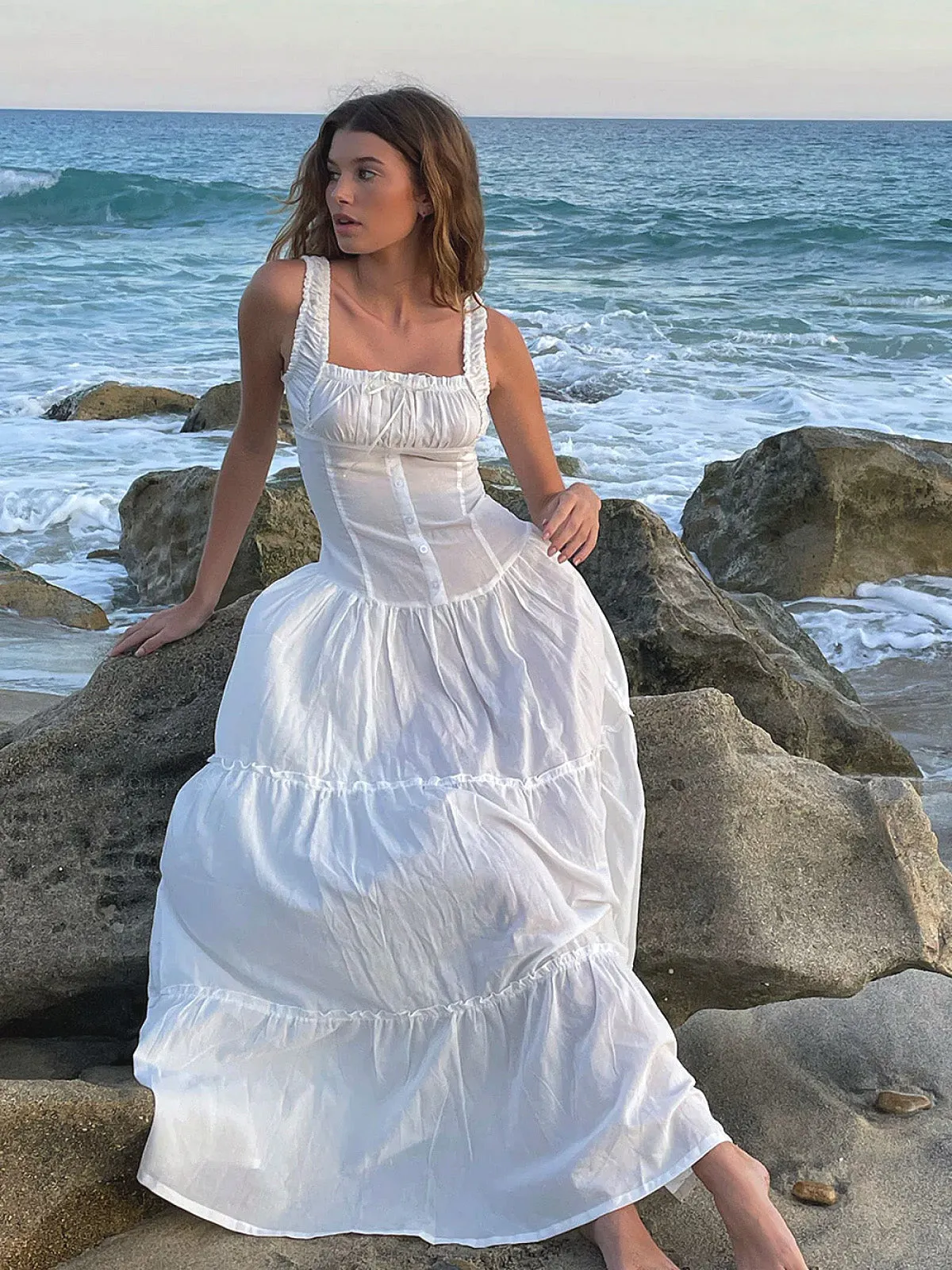Christabelle Ruffle Maxi Dress ::RET